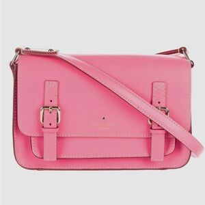 Kate Spade Essex Scout Hot Pink 655 Leather Cross Body Satchel Handbag